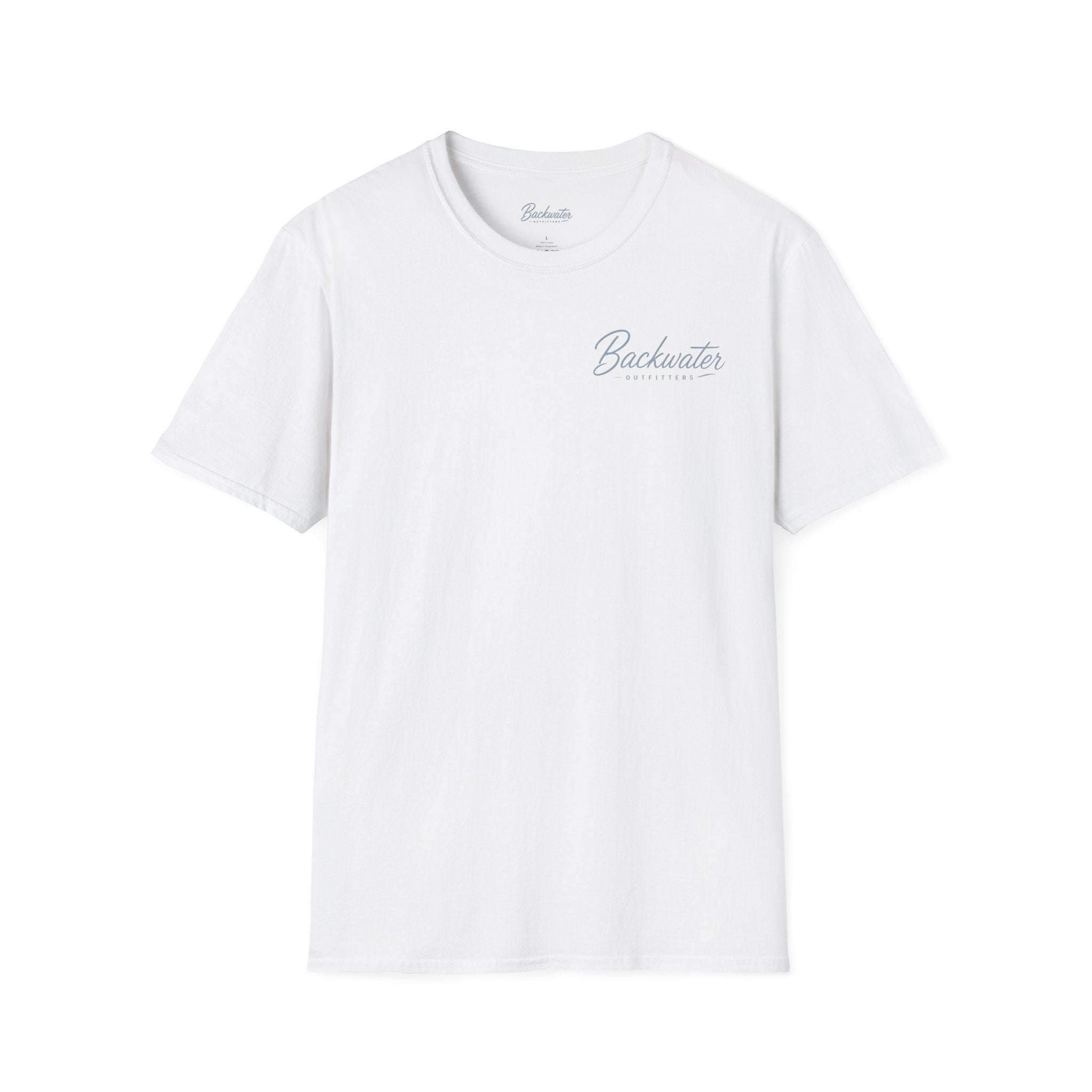 Backwater Script T‑Shirt — Coastal Minimalist Logo Tee