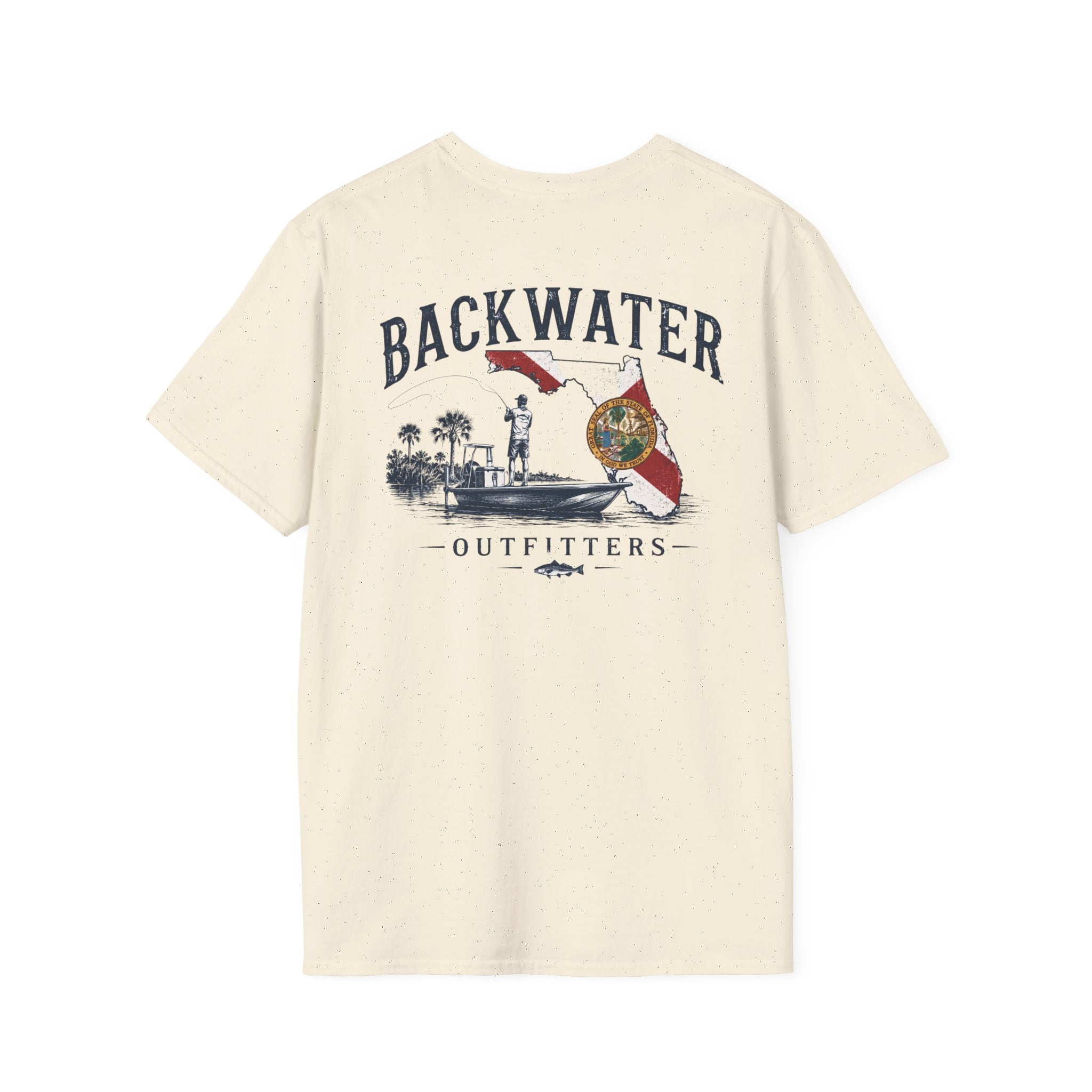 Backwater Script T‑Shirt — Coastal Minimalist Logo Tee
