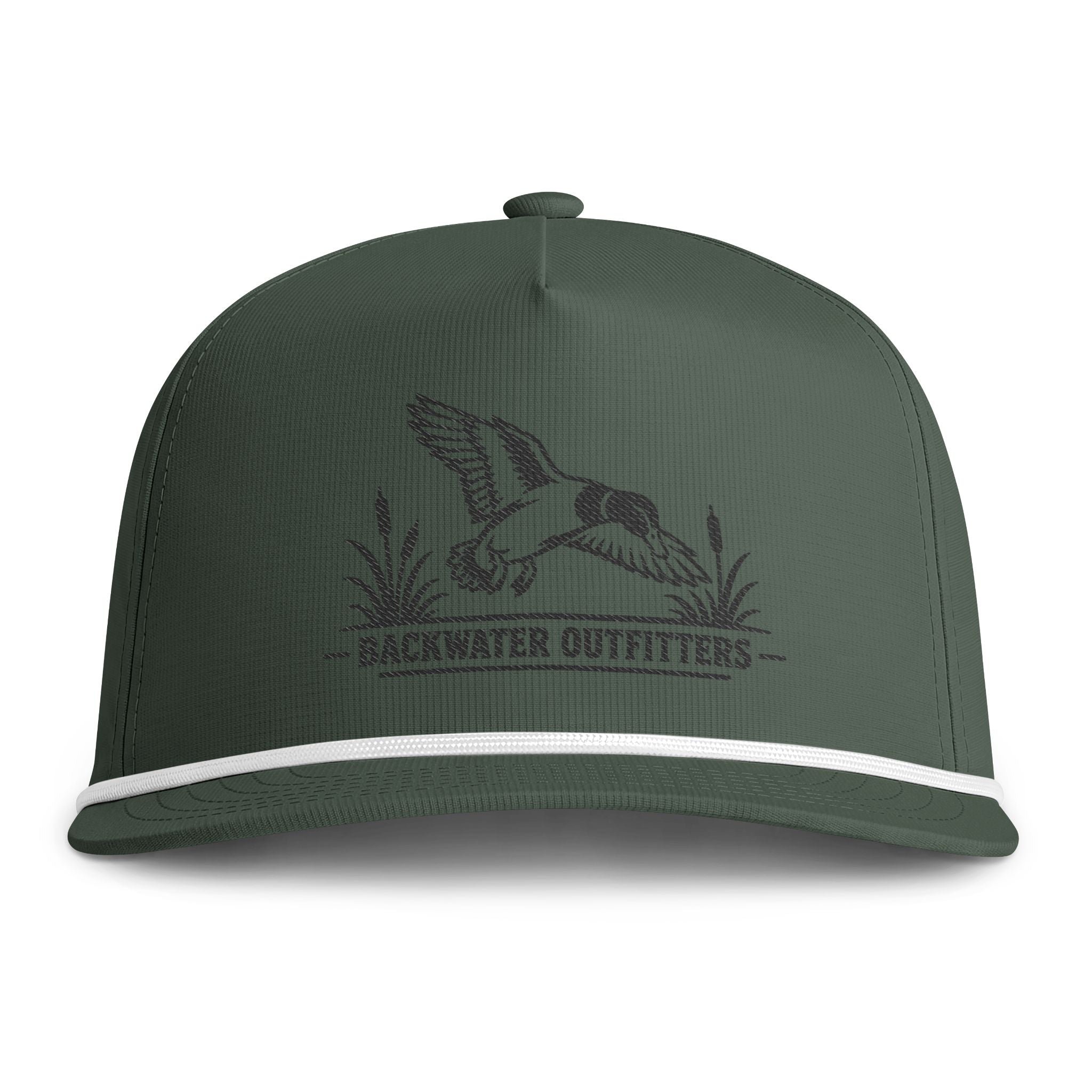 Sunwashed Rope Cap — Vintage Flying Duck Embroidered Trucker Hat