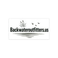 Backwateroutfitters.us Logo Bumper Sticker — Fishing & Outdoors Decal