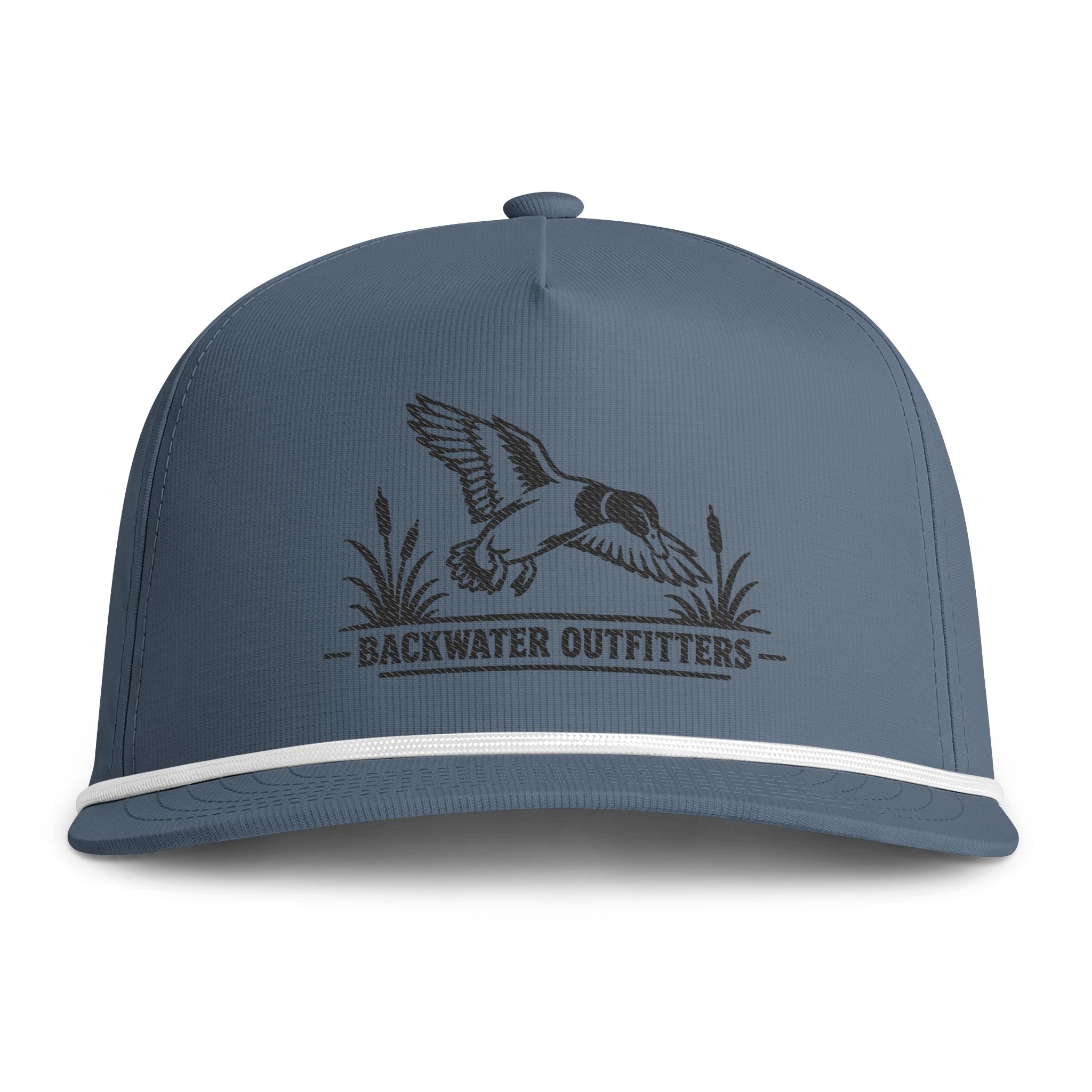 Sunwashed Rope Cap — Vintage Flying Duck Embroidered Trucker Hat