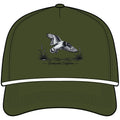 Sunwashed Rope Cap — Vintage Flying Duck Embroidered Trucker Hat