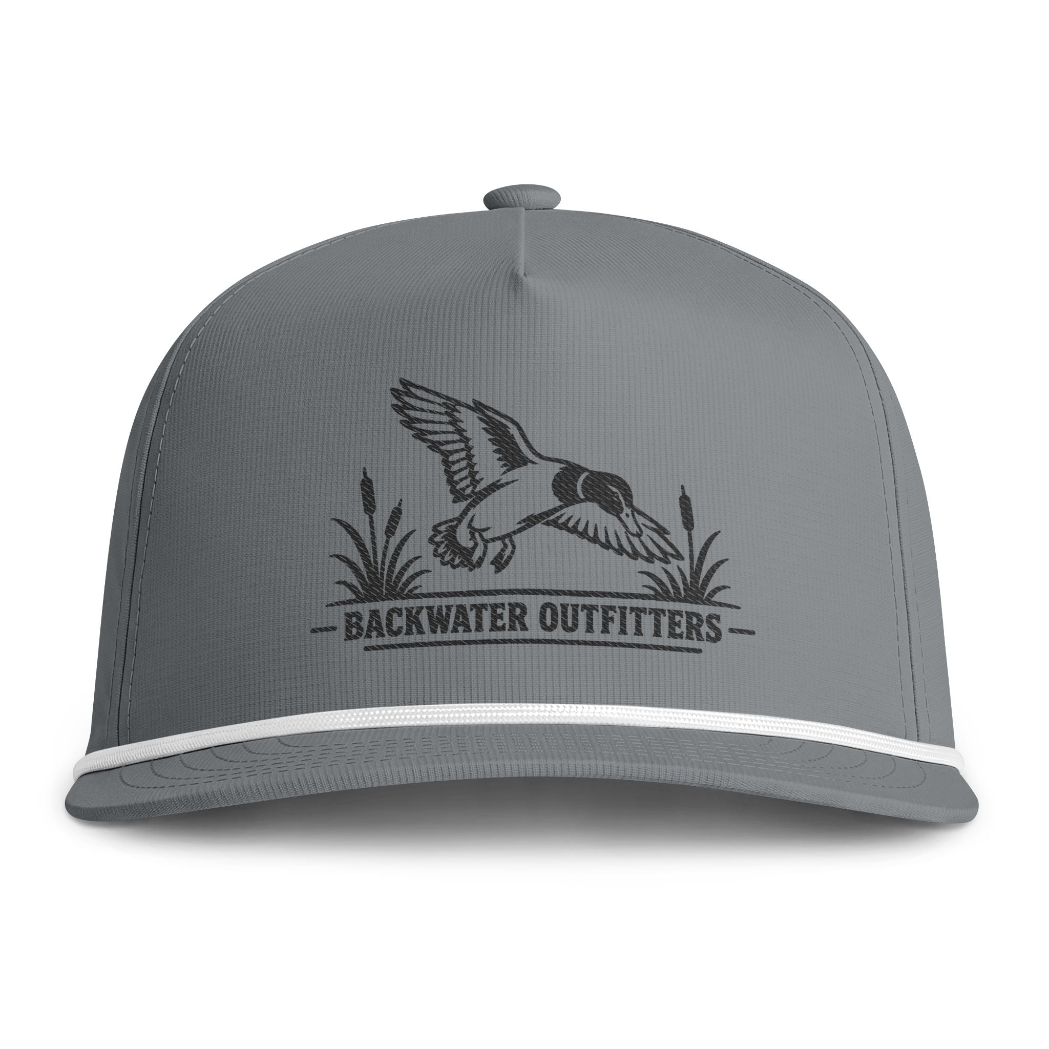 Sunwashed Rope Cap — Vintage Flying Duck Embroidered Trucker Hat