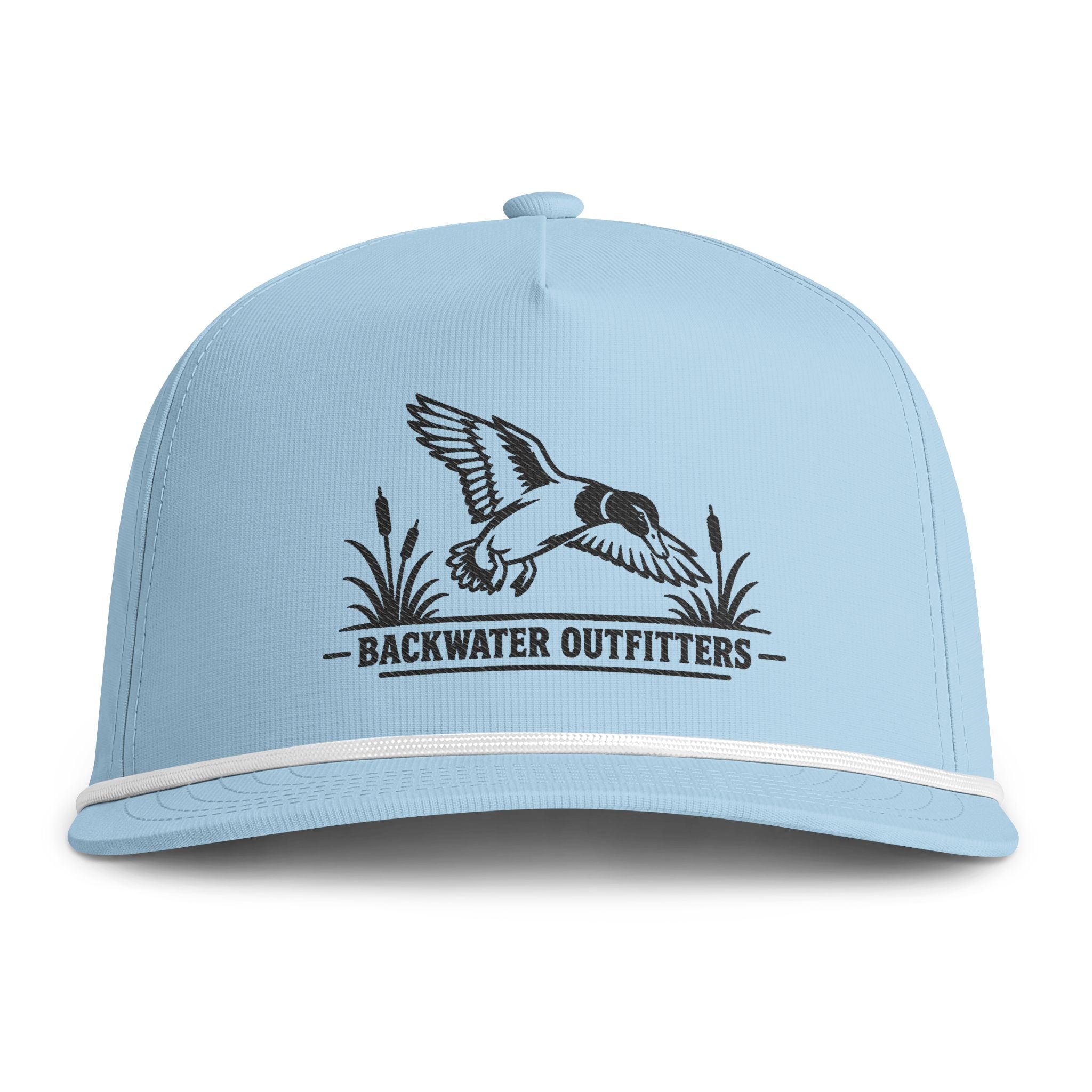 Sunwashed Rope Cap — Vintage Flying Duck Embroidered Trucker Hat