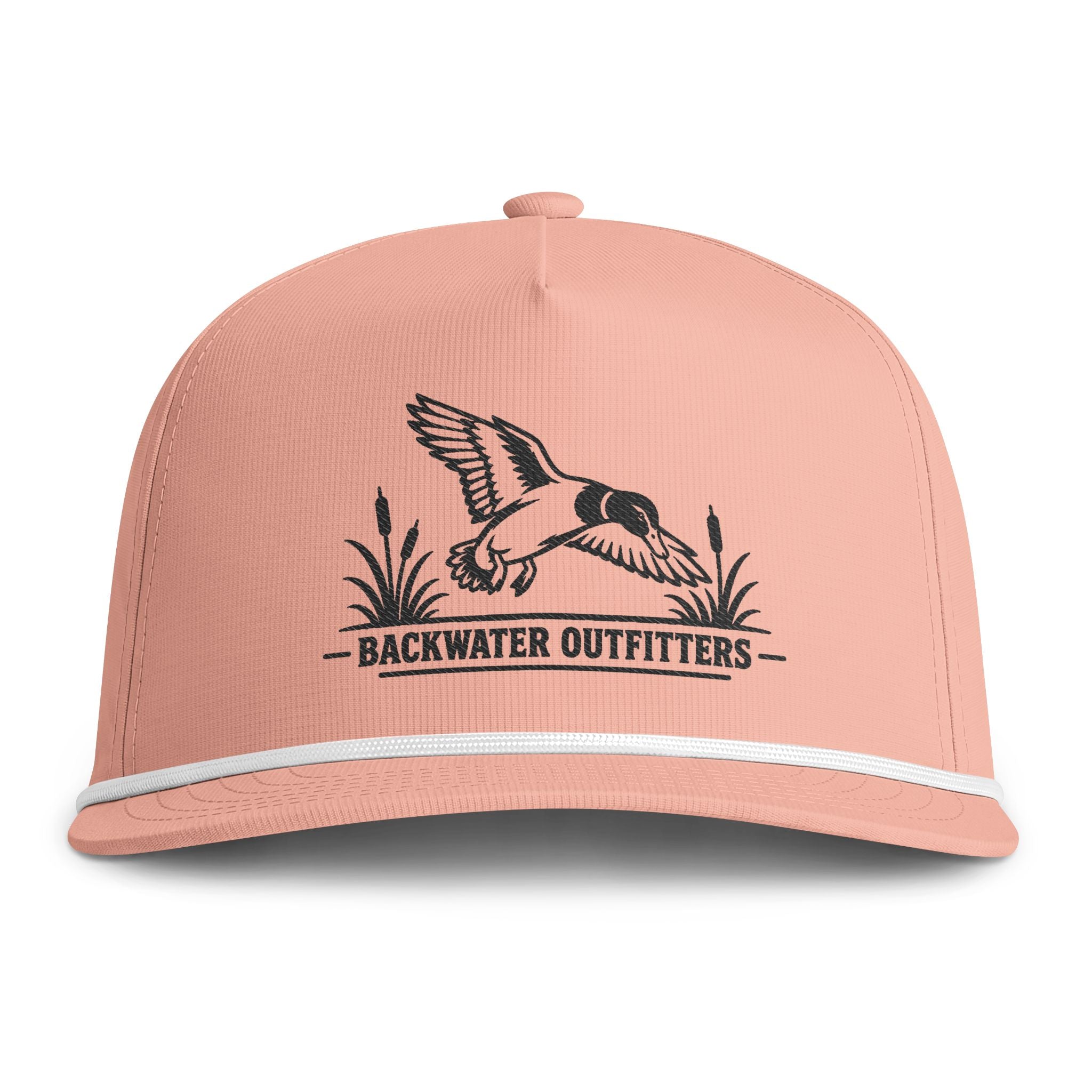 Sunwashed Rope Cap — Vintage Flying Duck Embroidered Trucker Hat