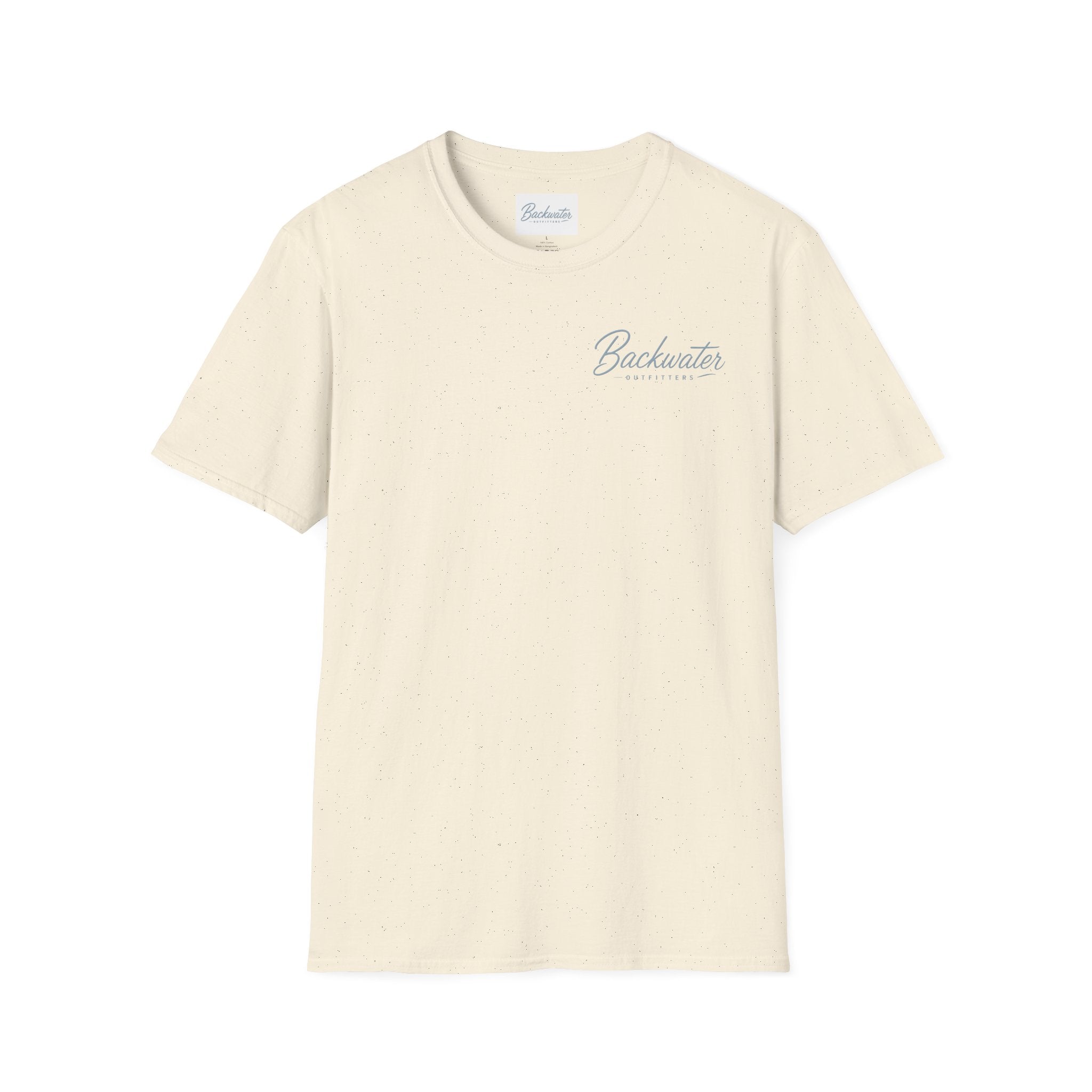Backwater Script T‑Shirt — Coastal Minimalist Logo Tee