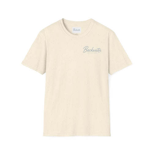 Backwater Script T‑Shirt — Coastal Minimalist Logo Tee