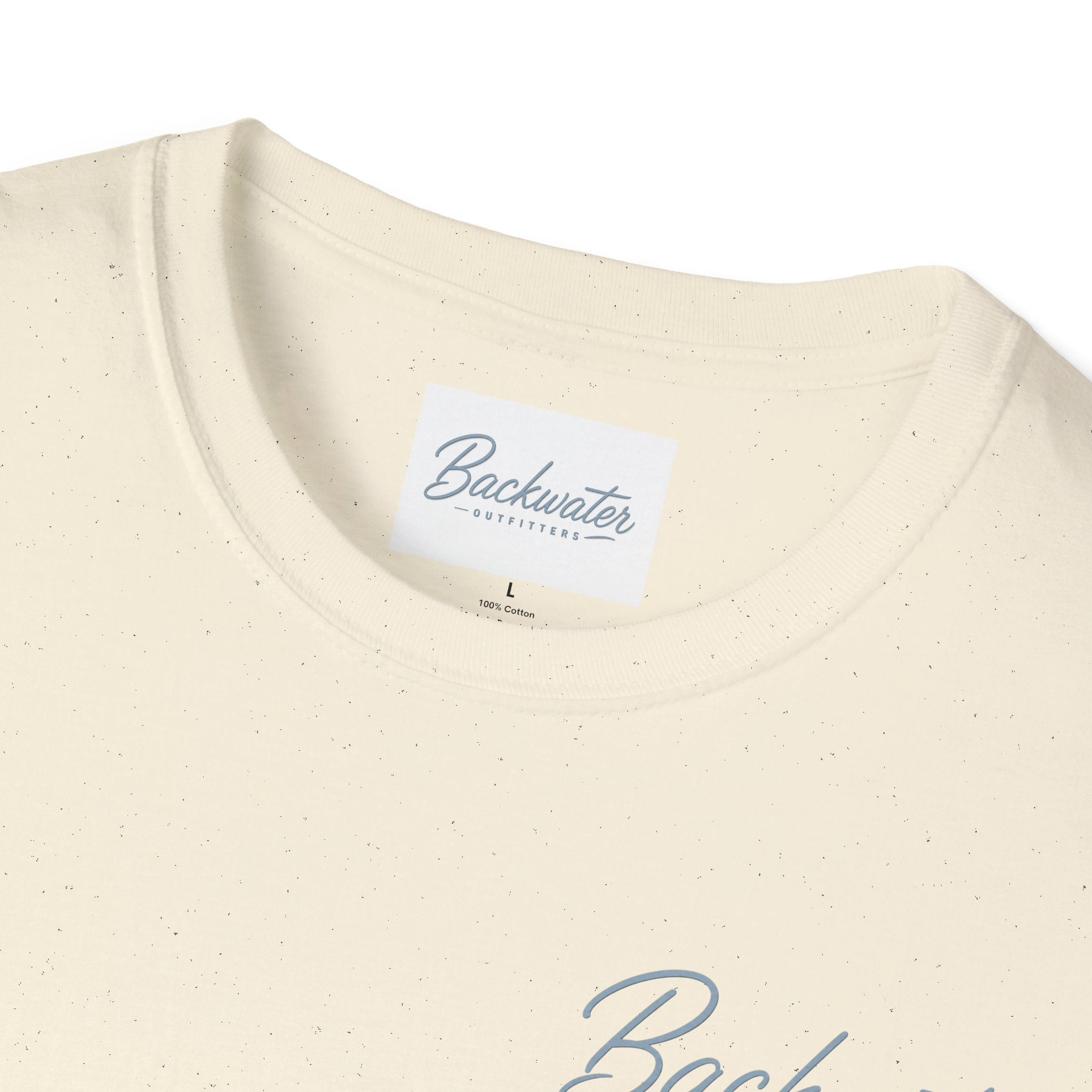 Backwater Script T‑Shirt — Coastal Minimalist Logo Tee